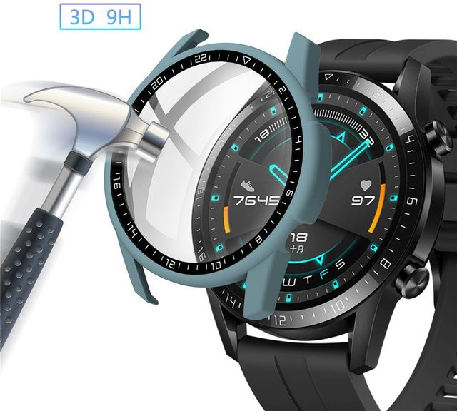 DITIPOO Zifferblatt Schutzhülle für Huawei GT 2 46mm, Schwarz, transparent - Bild 1
