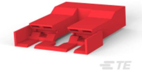 TE Connectivity 1-521253-2 Kunststoff-Verbindungselement in Rot - Bild 1