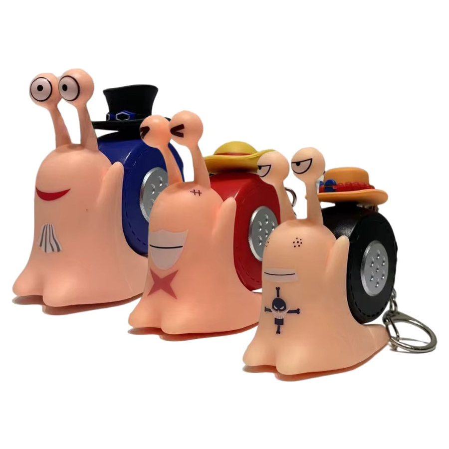 Bandai One Piece Den Den Mushi Modellfiguren, Luffy Sabo Ace, mit Aufnahmefunktion - Bild 2