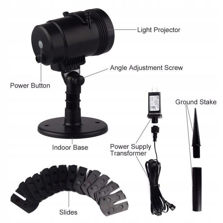 Wasserdichter LED Weihnachtsstrahler mit integrierten LEDs als Floodlight Projektor - Bild 3