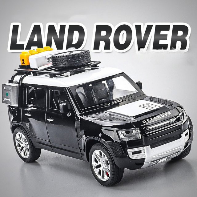 MAKEDA Land Rover Defender, Spielzeugautomodell, 1:24, Metall, mit Licht und Sound - Bild 1