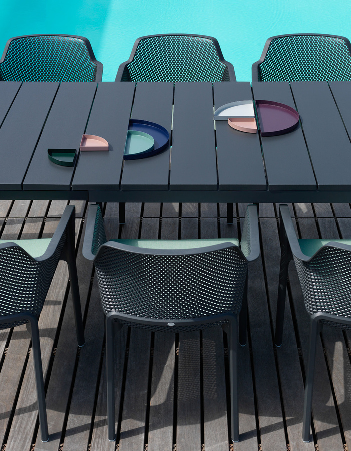 Nardi Rio Ausziehtisch Dureltop in Anthrazit aus Polypropylen und Aluminium für den Outdoor-Bereich - Bild 2