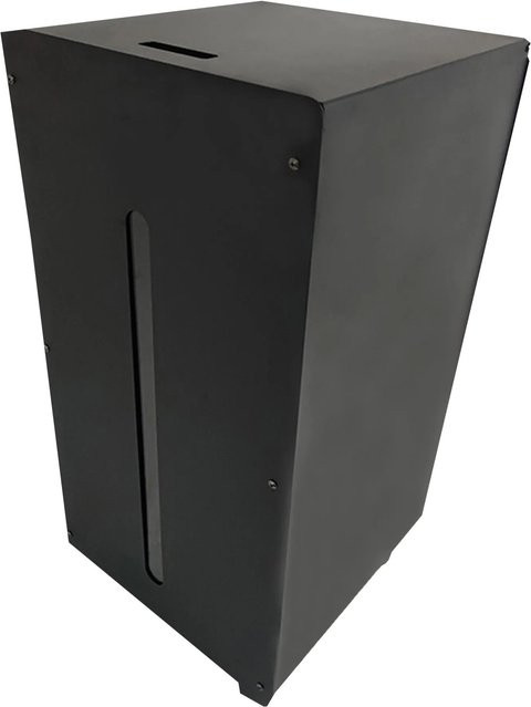 Firefix Pelletsbox aus Stahl mit Rollen und Tankdeckel, Schwarz, H x B x T: 74 x 37 x 37 cm - Bild 1