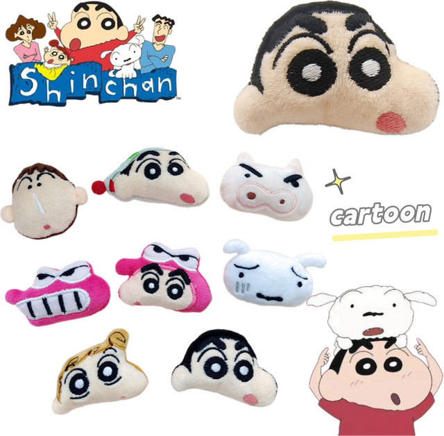 Shinchan Pochi Pochi Brosche, Bunt, Unisex - Bild 1