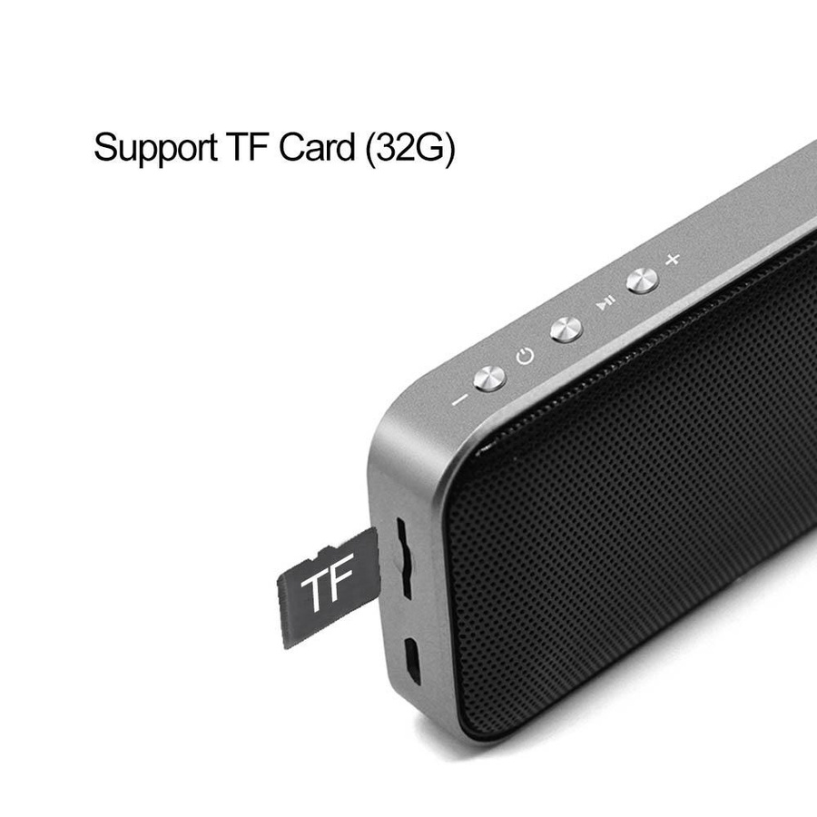 AEC BT209 Tragbarer kabelloser Bluetooth-Lautsprecher im Mini-Format, Schwarz - Bild 4