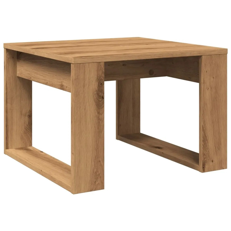vidaXL Beistelltisch Artisan-Eiche in Braun aus Holzwerkstoff B/T/H: 50 x 50 x 35 cm - Bild 2