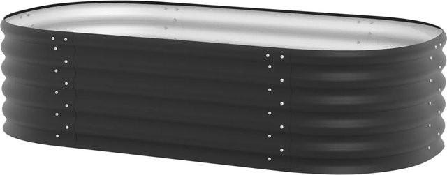 Vitavia Hochbeet Vita 401 Schwarz mit Schneckenschutz aus Zincalume, B/T/H: 82 x 162 x 40 cm - Bild 4