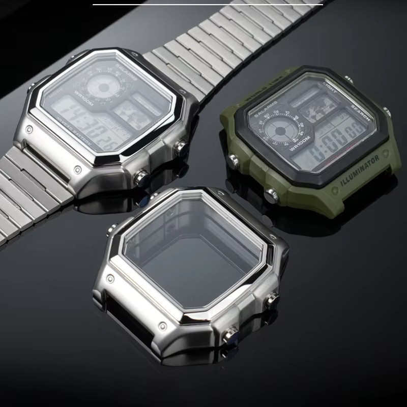 Casio Upgrade-Mod-Kit, Edelstahlgehäuse, Silber - Bild 2