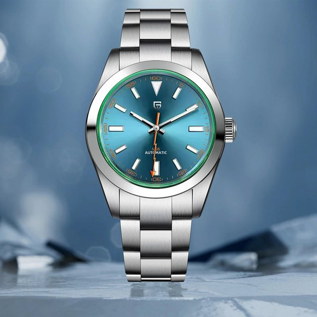 PAGANI DESIGN Armbanduhr, Edelstahl, Mechanisch, Herren, Blau - Bild 1