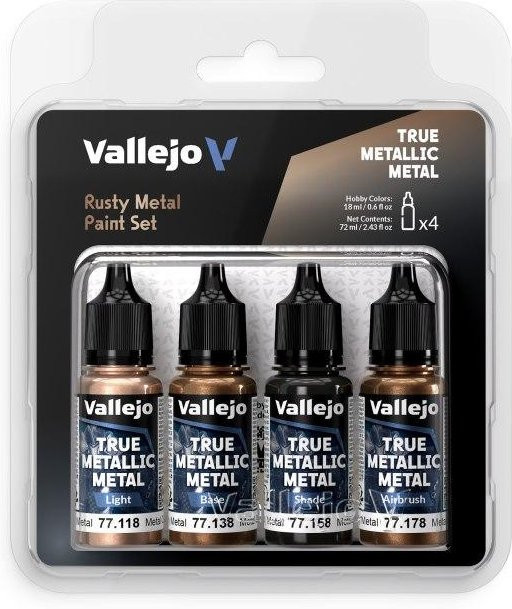 Vallejo TMM Rusty Metal Farb-Set, Nachfüllpack, 4 x 18ml - Bild 1