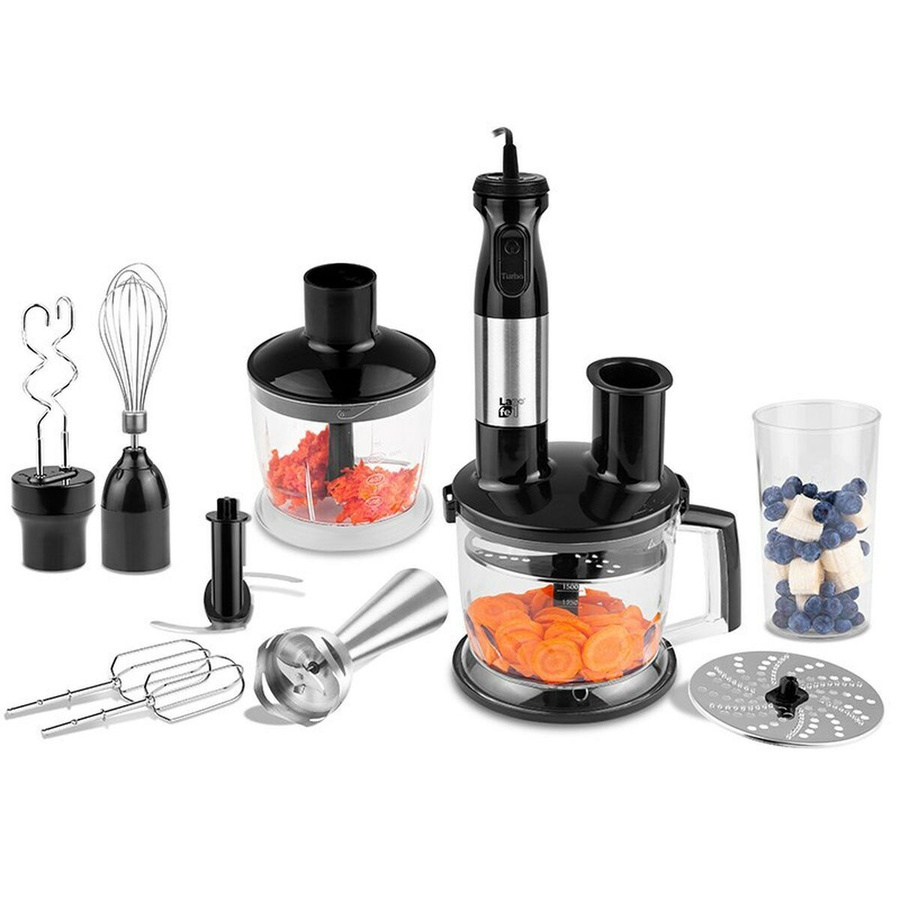 Lafe MultiBlend Pro Pürierstab mit Pulsfunktion und Eis-Crusher, 1000 W, Schwarz - Bild 1