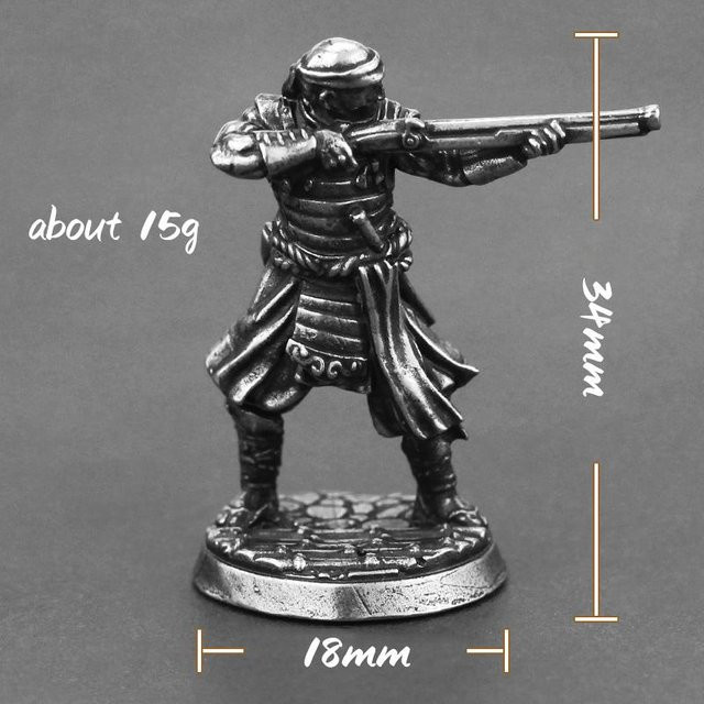 Binchi Japanische Shogunate Samurai Figuren, Metall, ab 14 Jahren - Bild 1