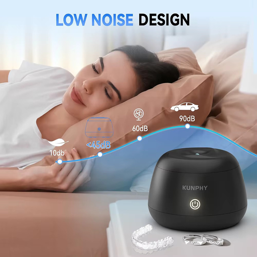 KUNPHY Ultraschallreiniger mit 48kHz Hochfrequenzvibration und UV-Lampe in Schwarz aus Kunststoff - Bild 4