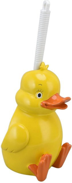 Toilettenbürste mfySpace Kleine Gelbe Ente mit Sockel für die Tiefenreinigung im Badezimmer, Gelb - Bild 1