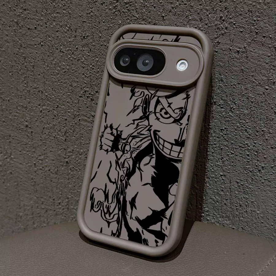 ONE PIECE Luffy Handyhülle für Google Pixel 10 9 9A 8A 8 7A 7 Pro XL mit Augen-Motiv und Leiter-Design - Bild 1