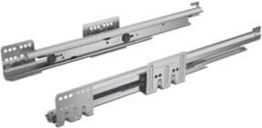 Hettich Vollauszug mit Push-to-Open Funktion in Silber, Länge: 500 mm, Tragkraft: 70 kg - Bild 1