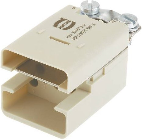 HARTING Stifteinsatz 09120063001XL aus Kunststoff in Grau und Beige - Bild 1