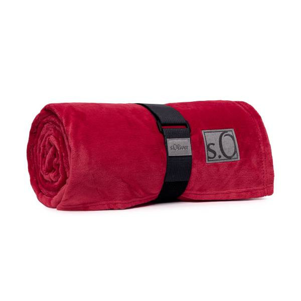 s.Oliver Wohndecke Kuschelsoft 3638 in Rot, B/B: 200 x 150 cm - Bild 1