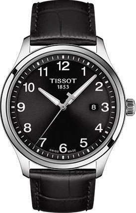 Tissot Armbanduhr, Quarz, Edelstahlgehäuse, 42 mm, Lederarmband, Herren - Bild 1
