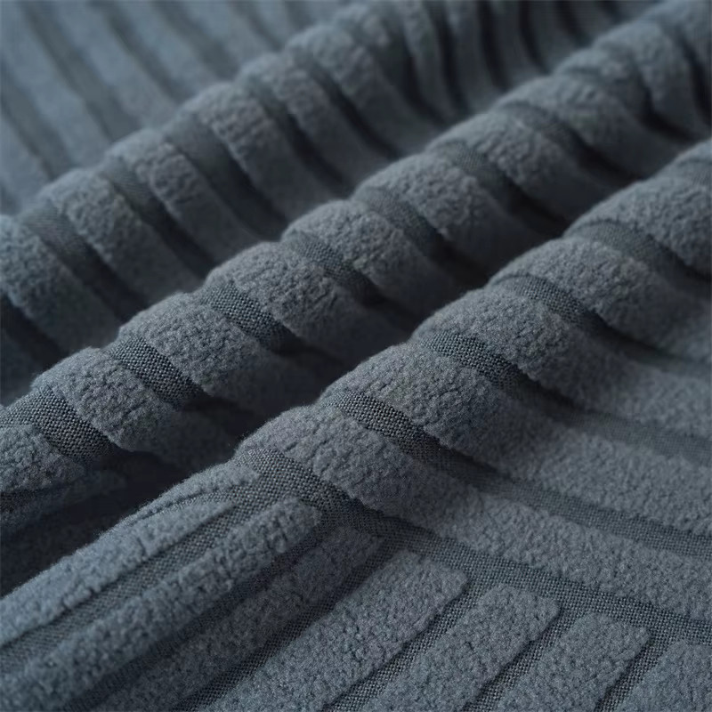 WANERQU Jacquard Esszimmerstuhl-Bezug aus elastischem Stoff in Grau für dein Esszimmer oder Wohnzimmer - Bild 2