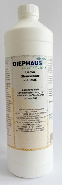 Diephaus Pflegeprogramm Steinschutz Neutral auf Wasserbasis in Transparent und Weiß - Bild 1
