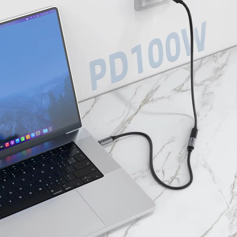 CABLETIME USB-C-Verlängerungskabel Gen 2 mit 10 Gbit/s und PD100W Schnellladefunktion Stecker auf Buchse - Bild 4
