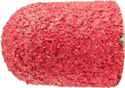 PFERD TOOLS POLICAP Schleifkappe PC Walzenrundform Keramikkorn für Edelstahl, Farbe: Rot, Durchmesser: 10 mm, Körnung: 80, 50 Stück - Bild 1