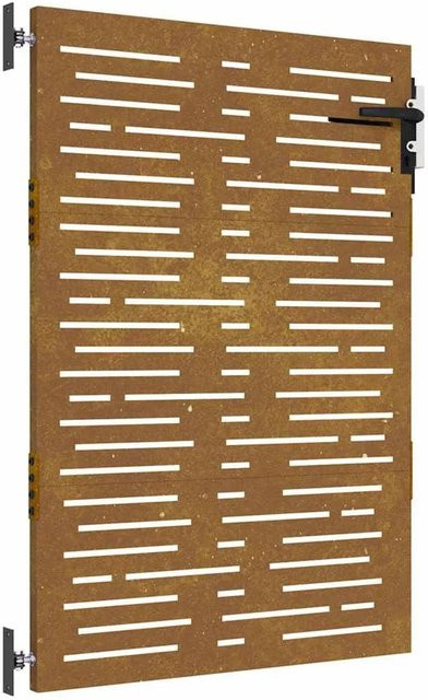 vidaXL Gartentor aus Cortenstahl in Rost-Optik mit quadratischem Design, B/H: 85 x 150 cm - Bild 1