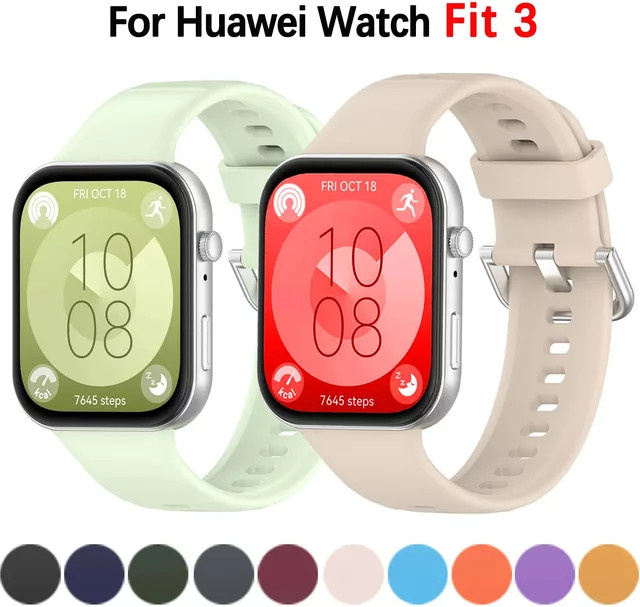 Huawei Uhrenarmband Silikon, Multicolor, Huawei Watch Fit 4/3/4 Pro - Bild 1