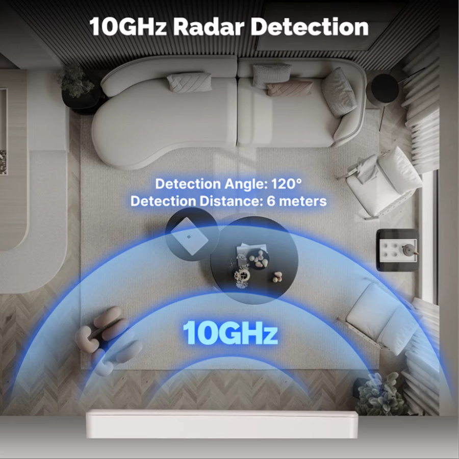 MOES Tuya Zigbee Smart Human Presence Switch mit mmWave Radarerkennung, Wandleuchte in Weiß, kompatibel mit Alexa und Google Home, mit Neutralleiter-Option - Bild 2