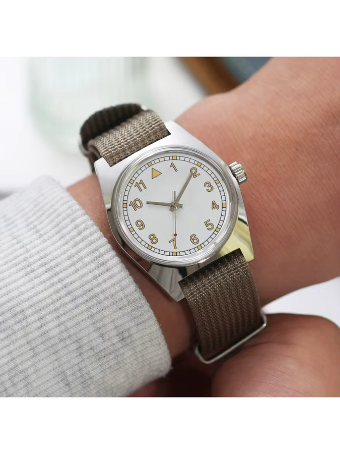 HEIMDALLR Armbanduhr, Herren, Handaufzug, Edelstahl, 36 mm, Weiß - Bild 7