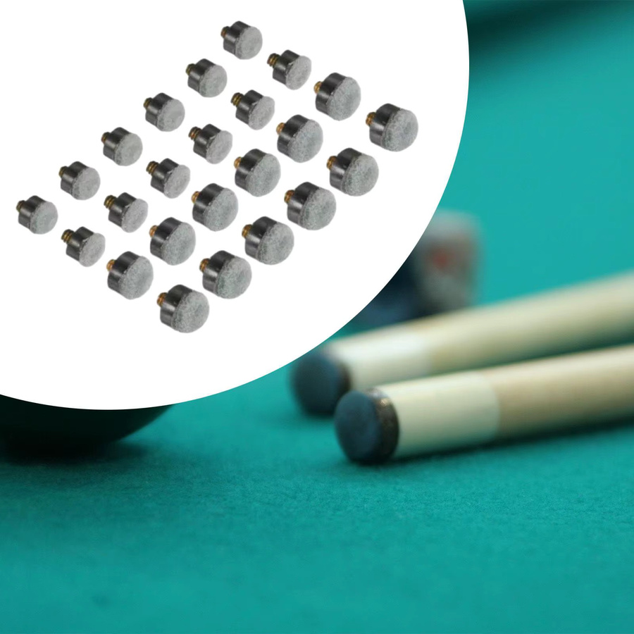 Tooyful Billard-Queuespitzen zum Aufschrauben, 24-teiliges Set, Grau - Bild 3