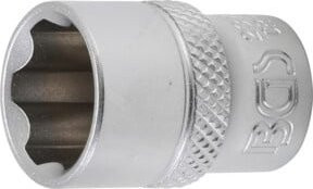 BGS Steckschlüssel-Einsatz Super Lock mit 3/8 Zoll Innenvierkant Antrieb und 14 mm Schlüsselweite in Silber - Bild 1