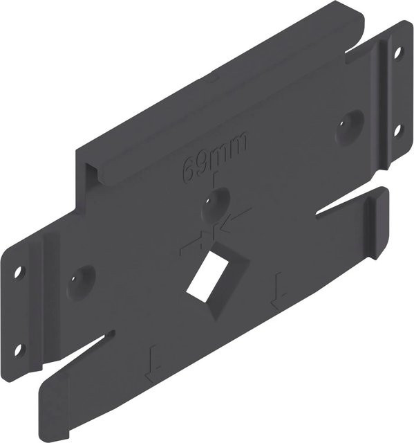 Blum Montageplatte Z10c5005 für Geschirrspüler aus Kunststoff in Tiefgrau - Bild 1