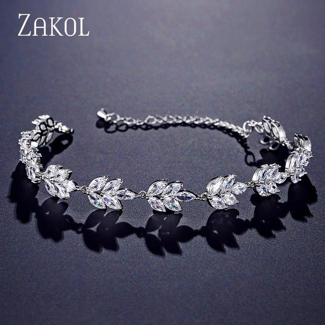 Wucifang Jewelry Armband, Silber, Messing, Zirkonia, Damen - Bild 1