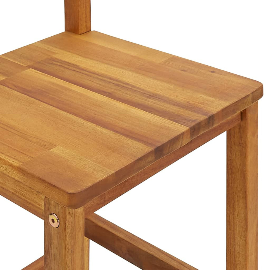 vidaXL Barhocker 6er Set aus Akazien-Massivholz in Braun, rustikal geölt, B/T/H: 42 x 36 x 110 cm - Bild 3