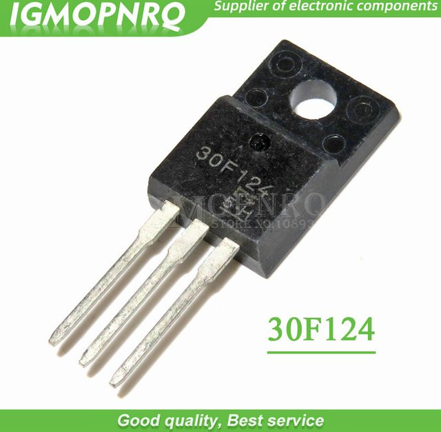 10er Set TO-220F LCD Management Bauteile 30F124 30G124 in Schwarz - Bild 1