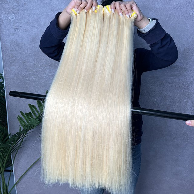 GDYLuxury Echthaar-Bündel, Blonde, 14-28 Zoll, Vietnamesisches Jungfernenhaar - Bild 1