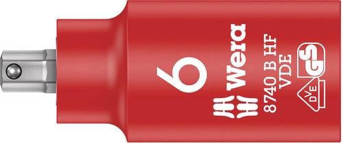 Wera Steckschlüssel-Bit-Einsatz 6mm 3/8 in Rot und Gelb - Bild 1