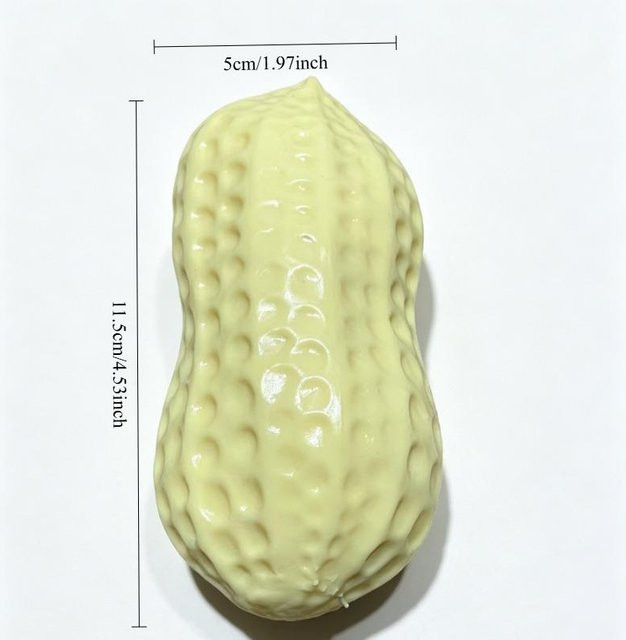 Knuspriger Erdnuss-Stressball, Quetschspielzeug, beige - Bild 1