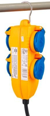 Brennenstuhl Baustellenkabel mit Powerblock IP54 H07RN-F3G1,5 5 m in Schwarz, Gelb und Blau - Bild 2