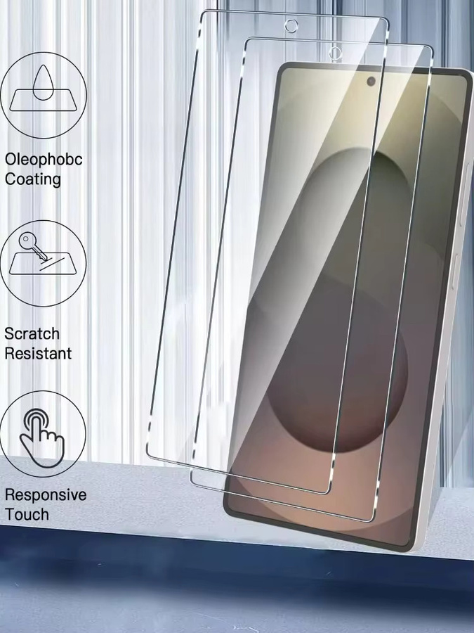 HD Displayschutz aus gehärtetem Glas in Transparent für Samsung Galaxy A56 A36 A26 A16 A57 A35 A34 A33 A55 A54 A53 A52 A17 A15 A07 A06 A05 - Bild 4