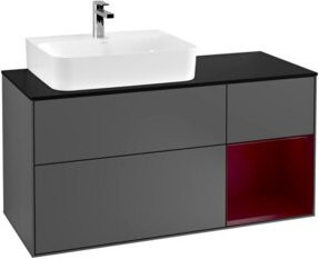 V&B Waschtischunterschrank Finion in Anthrazit, Breite: 120 cm, Tiefe: 50,1 cm, Höhe: 50,1 cm - Bild 1