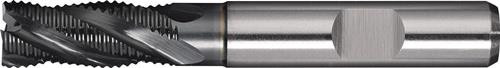 Tecwerk Schaftfräser DIN 844 Typ HR HSS-Co PM ALCRONA DIN 1835 B mit 4 Schneiden kurz in Silber - Bild 1