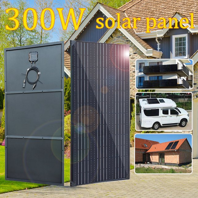 xinpuguang Solarpanel Kit mit Aluminiumrahmen für Wohnmobil, Auto und Balkon, 12V, 150W oder 300W Power System - Bild 1