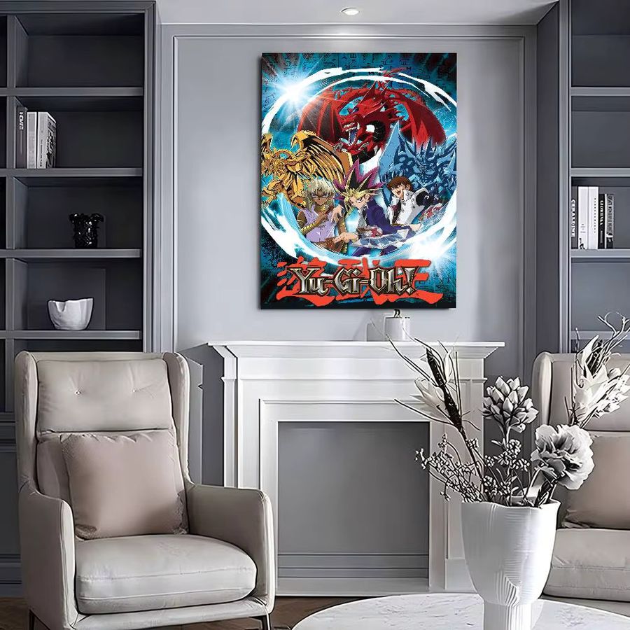Yu Gi Oh Vintage Poster Wandkunst aus Kraftpapier in Weiß und Multicolor - Bild 6