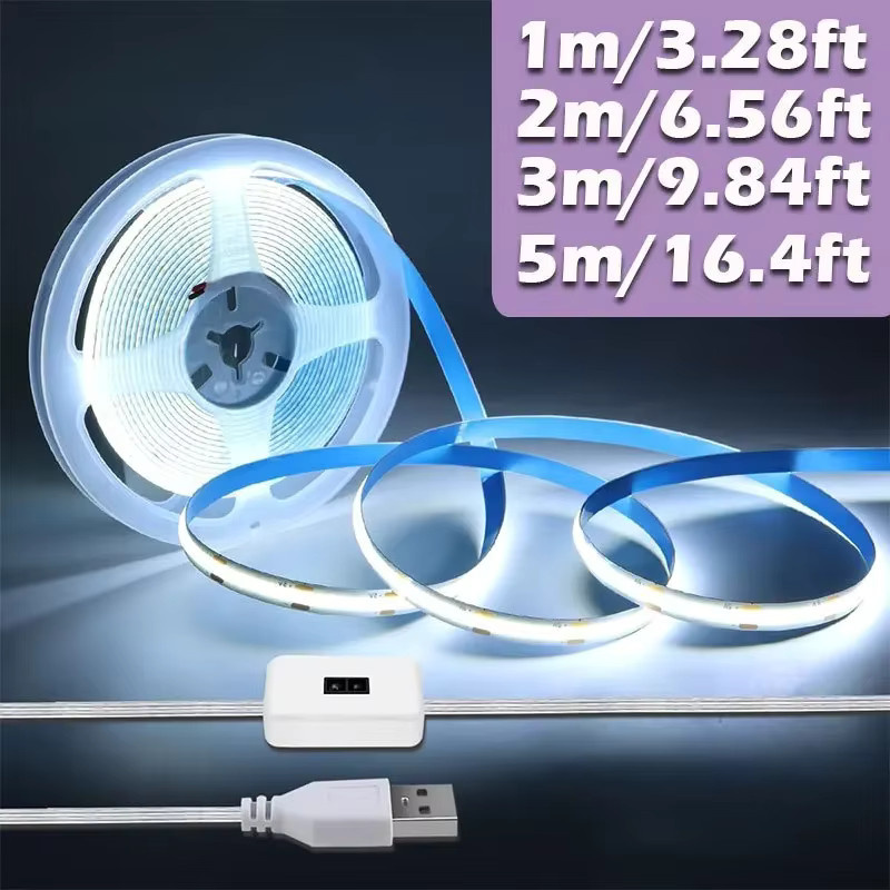 Acosh Neon COB LED-Lichtstreifen mit Handbewegungssensor und USB-Anschluss in Weiß für Küchenschrank und Möbel - Bild 2
