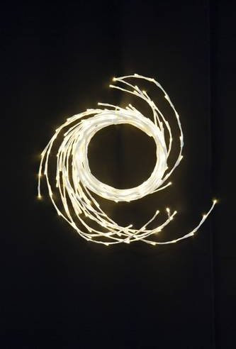 Konstsmide Türkranz mit warmweißer LED-Beleuchtung in Weiß, Modell 3365-100 - Bild 1