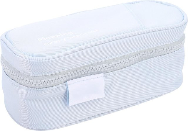 Klappbare Stiftetasche aus Memory-Gewebe mit großem Fassungsvermögen und Innentasche für Schule und Büro - Bild 1
