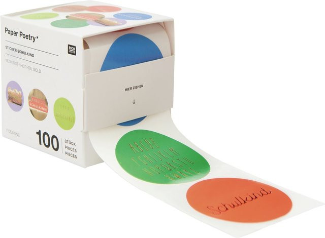 Rico Design Paper Poetry Sticker Schulkind - Bild 1